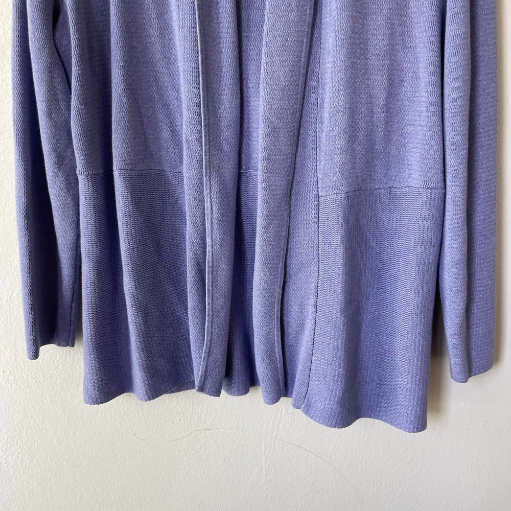 Talbots Lilac L Petite Open Cardigan - Picture 4 of 9